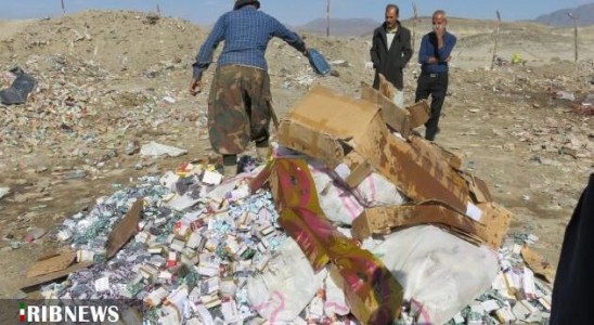 امحاء ۱۰ میلیون قلم انواع دارو مکشوفه توسط مرزبانان سیستان و بلوچستان