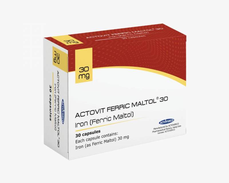 تولید و عرضه اکتوویت فریک مالتول، تنها آهن خوراکی دارای تائیدیه FDA به بازار دارویی ایران