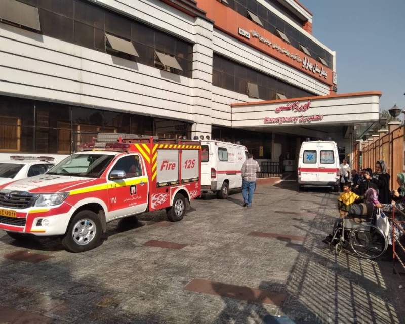 آتش‌سوزی در بیمارستان بهارلو