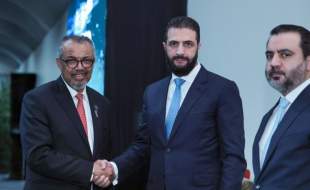 دیدار مدیرکل سازمان جهانی بهداشت با جولانی